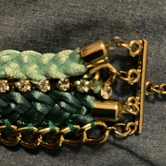 Tommy Bahama Jewelry Nwt 68 Tommy Bahama Aqua Blue Silk Gold 2 Poshmark